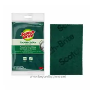 Scotch-Brite® Tough Clean Scrub Pad, Economy, 130 mm x 200 mm, 72 Packs/Case
