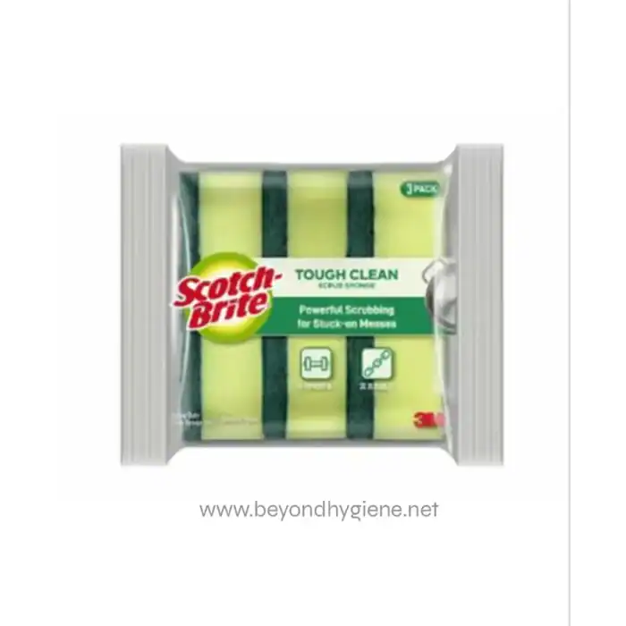 Scotch-Brite® Tough Clean Scrub Sponge, Trial, 100 mm x 70 mm, 96 Pack/Case