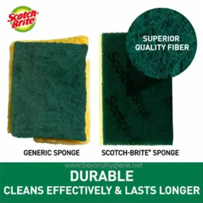 Scotch-Brite® Tough Clean Scrub Sponge, Trial, 100 mm x 70 mm, 96 Pack/Case