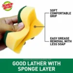 Scotch-Brite® Tough Clean Scrub Sponge, Trial, 100 mm x 70 mm, 96 Pack/Case