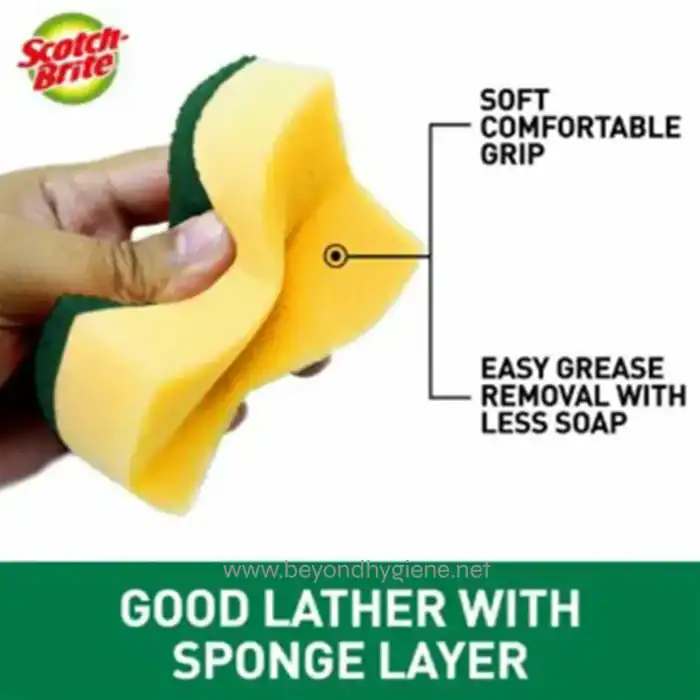 Scotch-Brite® Tough Clean Scrub Sponge, Trial, 100 mm x 70 mm, 96 Pack/Case