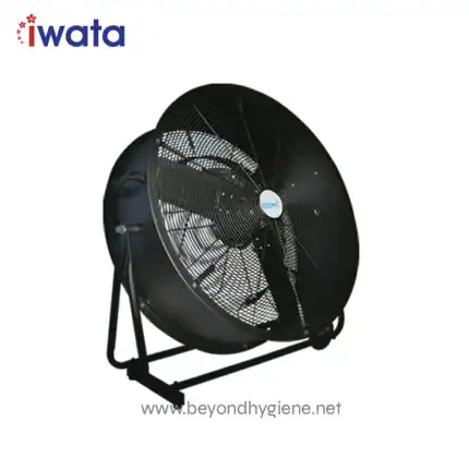 Heavy-duty industrial fan for ventilation and air circulation, ideal for commercial and industrial spaces, ensuring optimal airflow and air quality. Suitable for manufacturing, warehouses, and large facilities.