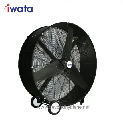 Iwata industrial exhaust fan for commercial ventilation and hygiene solutions in Asia.