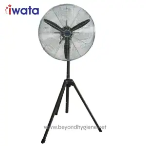 Iwata industrial fan for enhanced air circulation and cooling in commercial and industrial settings.