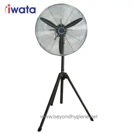 Iwata industrial fan for enhanced air circulation and cooling in commercial and industrial settings.