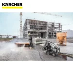 Karcher pressure washer cleaning construction site surface for hygiene and safety - Beyond Hygiene Asia.