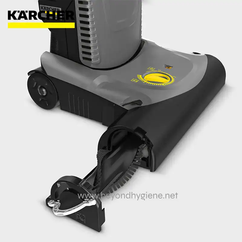 UPRIGHT BRUSH-TYPE VACUUM CLEANER CV 382 Adv (1) Kärcher industrial vacuum cleaner for commercial and industrial cleaning, durable and efficient for hygiene maintenance.