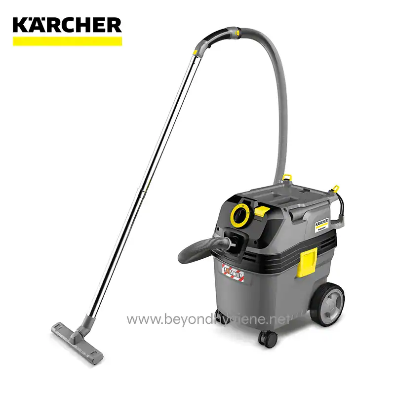 Karcher commercial wet and dry vacuum cleaner for industrial cleaning, heavy-duty cleaning equipment, professional sanitation tools, durable and versatile cleaning solutions for businesses.