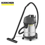 Karcher vacuum cleaner for industrial cleaning, commercial hygiene, and sanitation. Heavy-duty wet and dry vacuum suitable for professional cleaning environments.