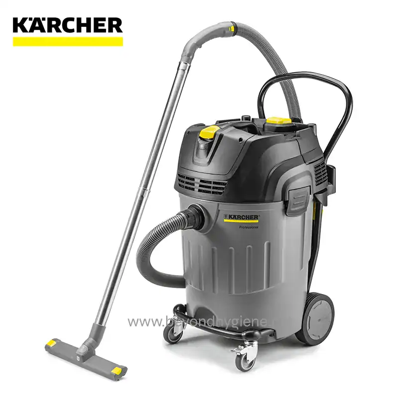 Karcher industrial vacuum cleaner for commercial cleaning and hygiene maintenance.