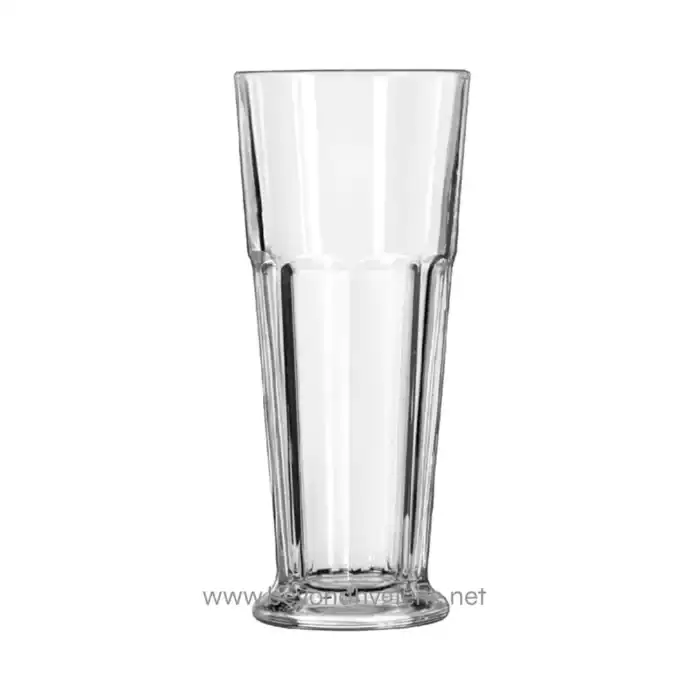 Clear tall glass for beverages, emphasizing hygiene and cleanliness in drinking utensils.