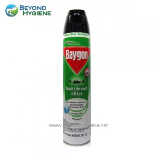 Insecticide spray for household pest control, multi-insect killer by Beyond Hygiene Asia, effective against mosquitoes, cockroaches, and flies, suitable for home and garden use.