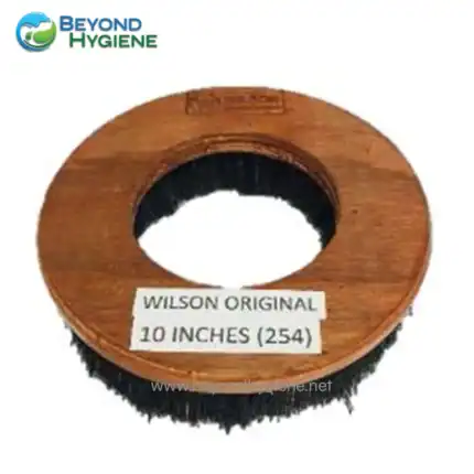 Wilson original cleaning brush wheel for floor scrubbers, 10 inches, durable design, used in commercial and industrial cleaning, part of Beyond Hygiene Asia's cleaning solutions.
