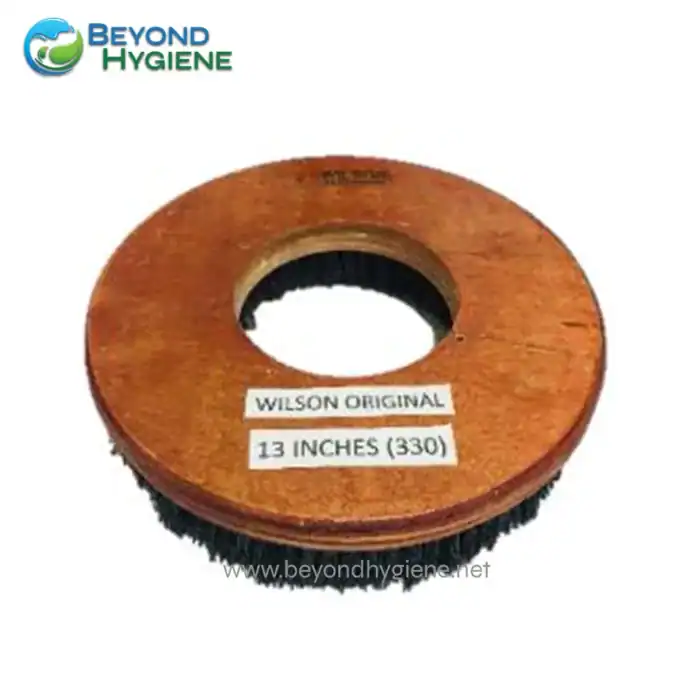 Wilson original cleaning brush wheel for floor scrubbers, 13 inches (330mm), durable and high-quality for industrial cleaning applications.