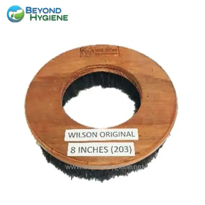 8-inch Wilson original cleaning tool brush head for industrial hygiene and sanitation.