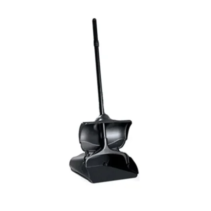 Dustpan and broom set for efficient and hygienic debris collection, perfect for cleaning floors in commercial and industrial spaces, emphasizing high standards of hygiene.