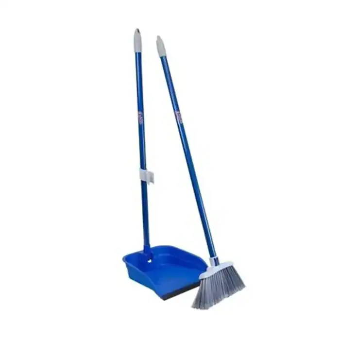 Blue cleaning mop and broom set for commercial sanitation and hygiene services at Beyond Hygiene Asia.