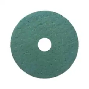 Green cleaning sponge pad for sanitation and hygiene maintenance.