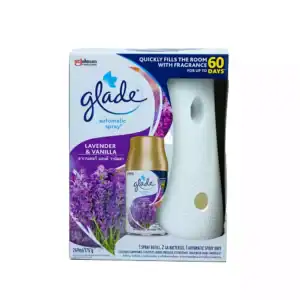 Glade Automatic Spray Lavender & Vanilla 269ml/175g w/Spray refill, AA Batteries, & Automatic Spray Unit