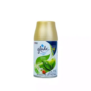 Glade automatic air freshener refill with morning freshness scent, 175g, long-lasting up to 60 days, ideal for hygiene and deodorizing spaces.