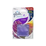 Lavender scented gel air freshener for bathroom and home, refillable with gentle fragrance, fits in any glow fragrance holder, designed for freshening indoor spaces, by Beyond Hygiene Asia.