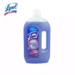 Lysol Lavender disinfectant multi-action cleaner bottle, used for sanitizing surfaces and promoting hygiene in commercial and residential spaces.