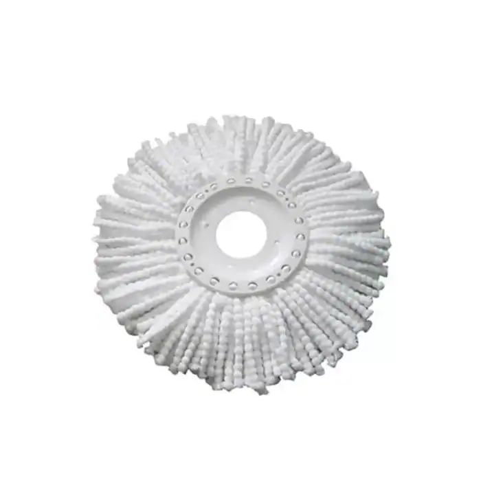 Microfiber cleaning pad for industrial and commercial janitorial cleaning services.