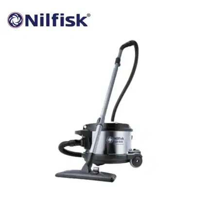 High-quality Nilfisk industrial vacuum cleaner for commercial cleaning, featuring durable design and powerful suction ideal for hygiene and sanitation purposes.