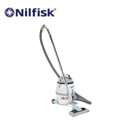 Nilfisk industrial vacuum cleaner for sanitation and hygiene cleaning.
