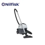 Nilfisk industrial vacuum cleaner for commercial cleaning and hygiene maintenance. High-efficiency, durable, suitable for industrial and professional use to enhance sanitation standards.