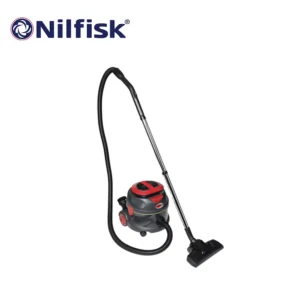 Nilfisk vacuum cleaner with high-performance cleaning efficiency for industrial and commercial spaces. Compact, durable, and easy to use, perfect for maintaining hygiene standards in various environments.