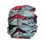 Clothes recycling bundle for textile waste management and environmental sustainability.