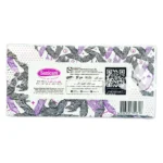 Premium facial tissue packet with floral design, ideal for hygiene and travel, manufactured by Sanicare in Asia, featuring QR code for product details.