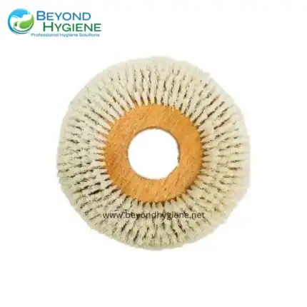 Microfiber cleaning sponge for professional hygiene solutions in Asia, ideal for sanitation and cleaning purposes, featuring a durable circular design.