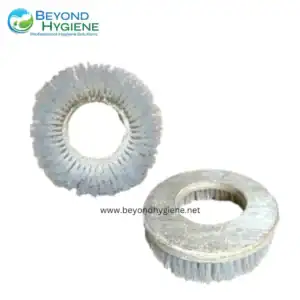 Microfiber cleaning brush wheels for industrial and commercial sanitation, durable hygiene accessories, and cleaning tools from Beyond Hygiene Asia.
