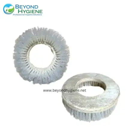 Microfiber cleaning brush wheels for industrial and commercial sanitation, durable hygiene accessories, and cleaning tools from Beyond Hygiene Asia.