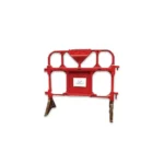 Metal barricade barrier for safety and crowd control, used in construction, events, and public spaces to ensure security and manage large crowds effectively.