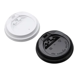 Coffee Lid, White/Black (for 8 oz.)