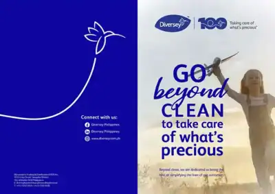 Dive into hygiene, beyond hygiene asia, clean environment, Philippines sanitation, eco-friendly cleaning solutions, corporate cleaning services Philippines, Beyond Hygiene Asia promotional image.