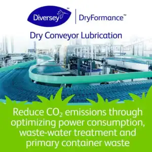 Dry conveyor lubrication for industrial hygiene and maintenance at Beyond Hygiene Asia.