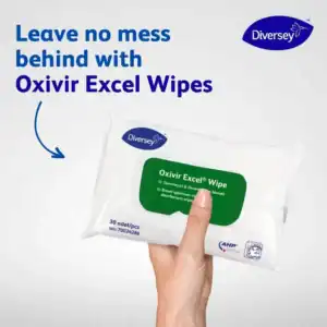 Oxivir Excel Wipes for disinfecting hands, surfaces, and equipment, available in Asia from Beyond Hygiene. Effective antimicrobial wipes for hygiene and sanitation.