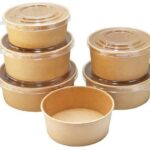 Biodegradable food containers for takeout and delivery, made from eco-friendly materials, perfect for restaurants seeking sustainable packaging solutions.