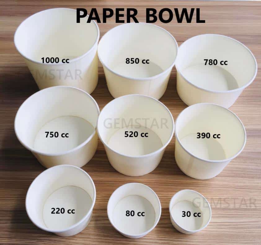 1000 cc paper bowl, disposable, hygienic, ideal for food service and catering, eco-friendly materials, suitable for Asian cuisine and large servings.