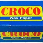 Croco Wax Paper Wrap packaging, 150 roll size, ideal for food wrapping and catering, manufactured by Beyond Hygiene Asia.