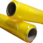 Yellow industrial conveyor rollers for hygiene and sanitation equipment at Beyond Hygiene Asia.