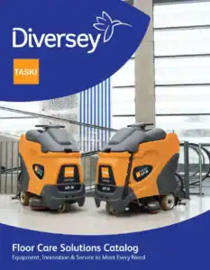 Taski Swingo floor cleaning machines at Beyond Hygiene Asia for commercial floor care solutions.