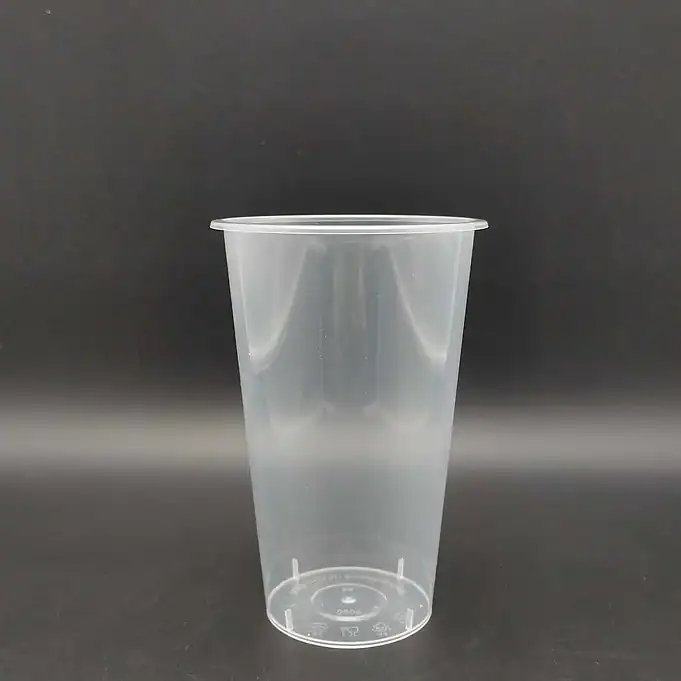 Hard Plastic Cup, 90mm, PP Flat Single clear plastic cup for hygiene and beverage use, disposable drinking cup, eco-friendly disposable cup, Beyond Hygiene Asia sanitation products and supplies, hygiene.