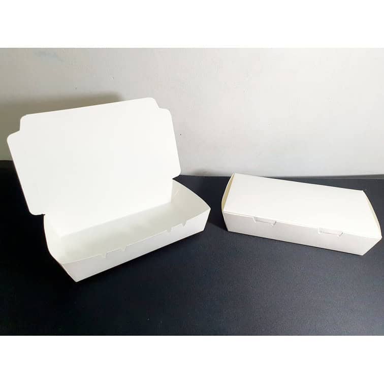 MEAL BOX DIVISION CONTAINER (Spaghetti Box) Cardboard food takeout boxes for clean food packaging.