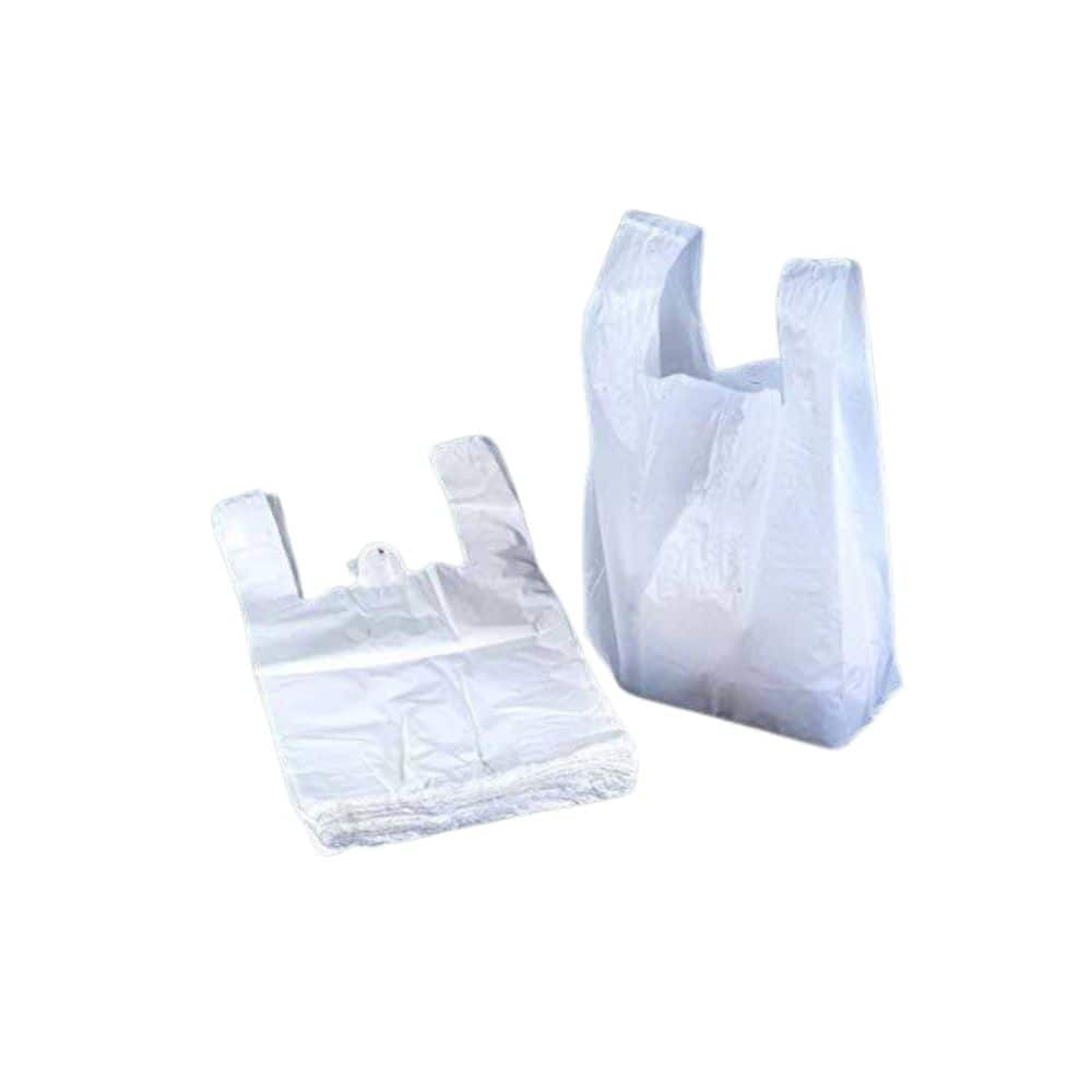 Sando Bag White Disposable plastic bag offers hygienic waste disposal and storage solutions for commercial and residential use in Asia.
