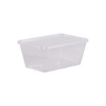 U1000 / Rectangular, Clear Body, Clear Lid, 1000ml